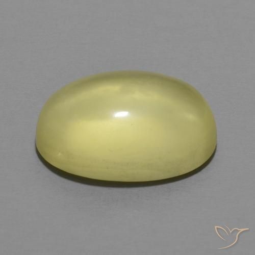 Quartz Jaune moyen naturelle ovale, 6.92 ct, Transparent