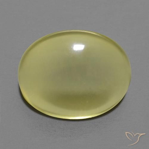 12.44ct Naturel Jaune moyen Quartz, ovale, Transparent