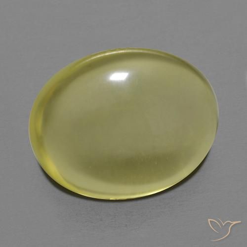 Quartz Jaune moyen naturelle ovale, 12.44 ct, Transparent