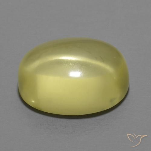 Quartz Jaune moyen naturelle ovale, 12.44 ct, Transparent