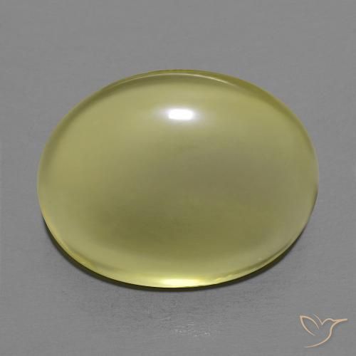 12.65ct Naturel Jaune moyen Quartz, ovale, Transparent