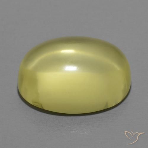 Quartz Jaune moyen naturelle ovale, 12.65 ct, Transparent