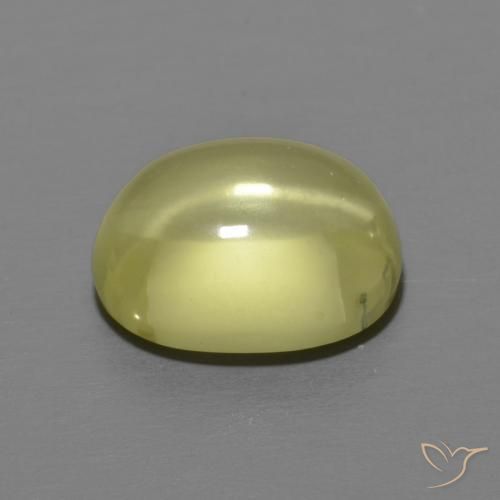 Quartz Jaune citron naturelle ovale, 3.82 ct, Transparent