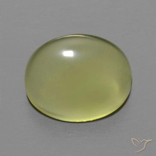 6.23ct Naturel Jaune verdâtre Quartz, ovale, Transparent