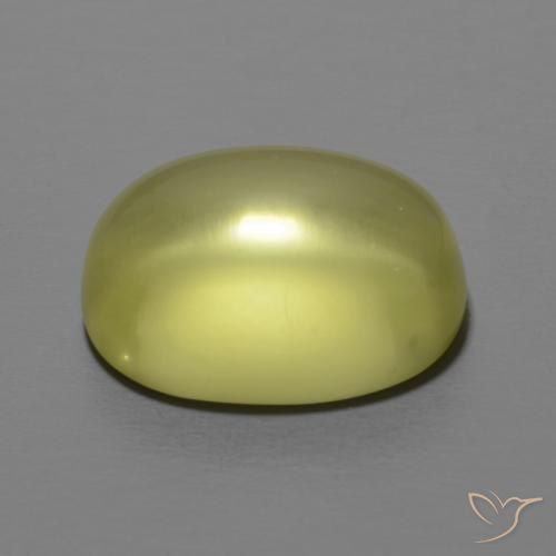 Quartz Jaune moyen naturelle ovale, 11.59 ct, Transparent
