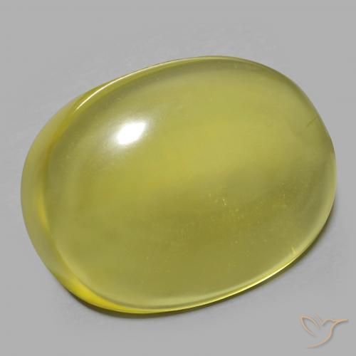 Quartz Jaune moyen naturelle ovale, 41.02 ct, Transparent