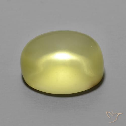 Quartz Jaune moyen naturelle ovale, 9.79 ct, Transparent