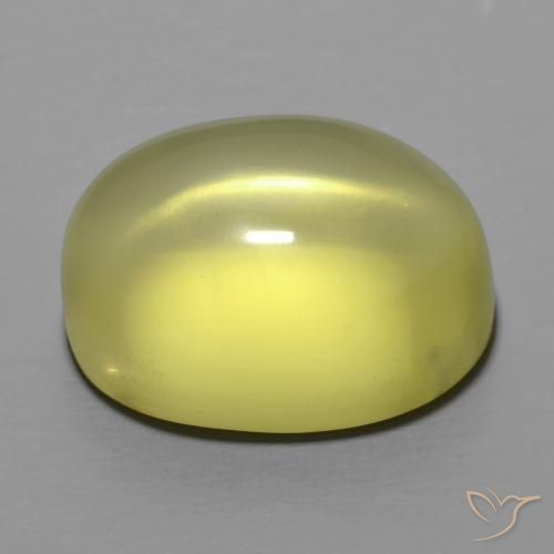 Quartz Jaune moyen naturelle ovale, 24.95 ct, Transparent