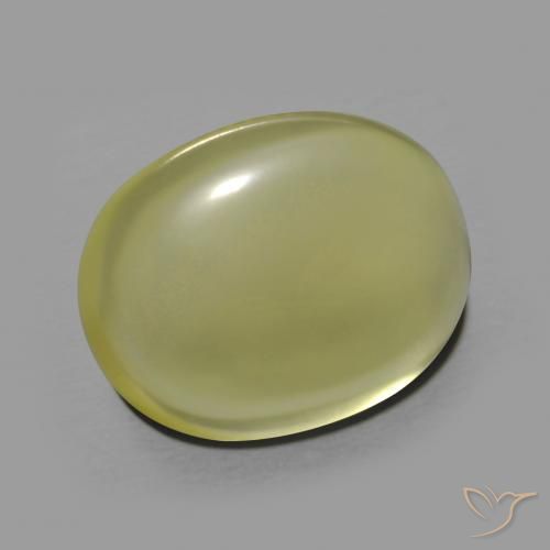 Quartz Jaune moyen naturelle ovale, 10.90 ct, Transparent