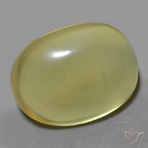 Quartz Jaune moyen naturelle ovale, 28.49 ct, Transparent
