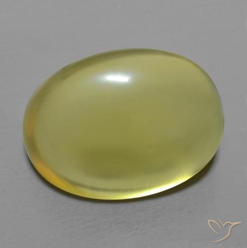 Quartz Jaune moyen naturelle ovale, 18.16 ct, Transparent