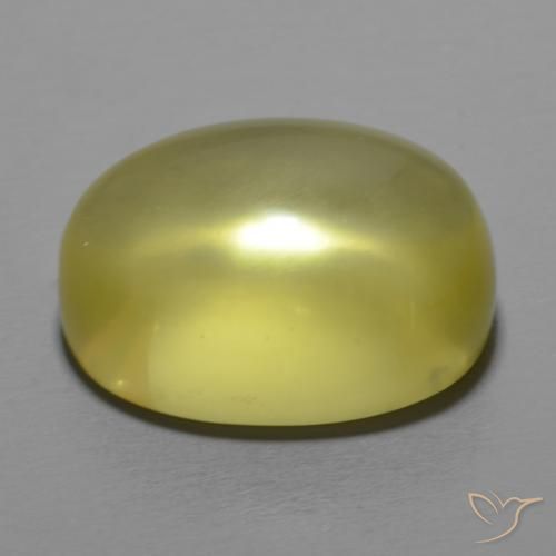 Quartz Jaune moyen naturelle ovale, 18.16 ct, Transparent