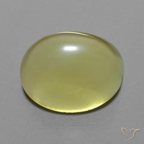 8.68ct Naturel Jaune pâle Quartz, ovale, Transparent