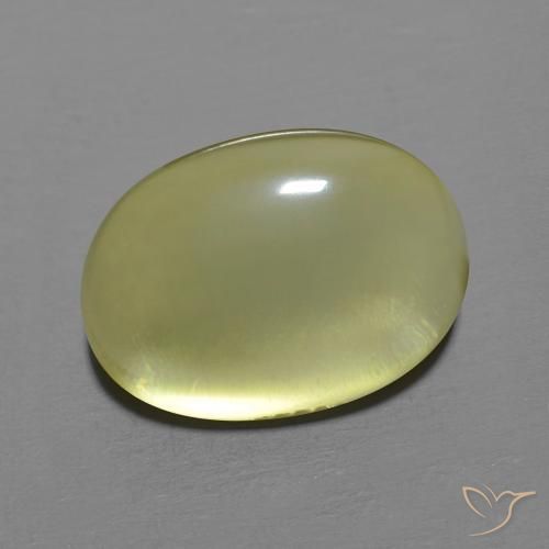 Quartz Jaune moyen naturelle ovale, 9.93 ct, Transparent