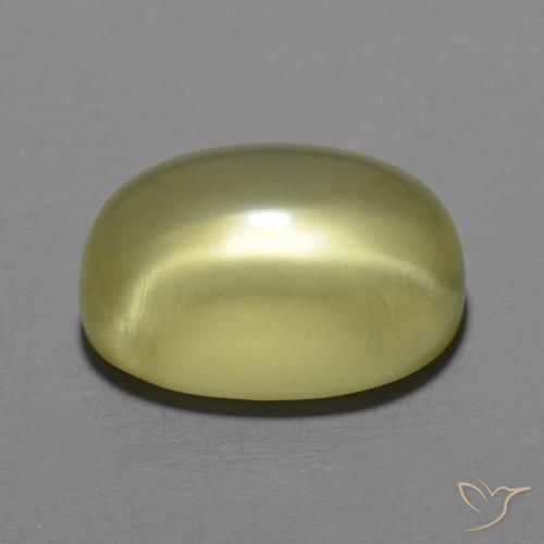 Quartz Jaune moyen naturelle ovale, 9.93 ct, Transparent