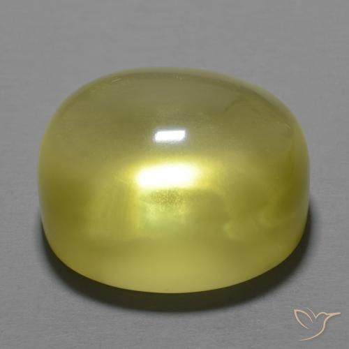 Quartz Jaune moyen naturelle ovale, 26.62 ct, Transparent