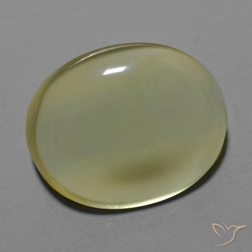 Quartz Jaune clair naturelle ovale, 16.19 ct, Transparent