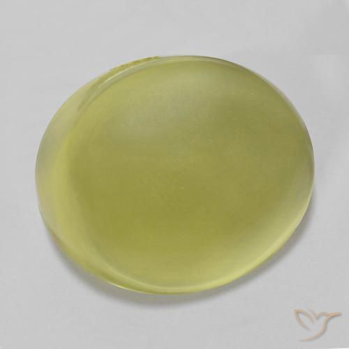 Quartz Jaune citron naturelle ovale, 25.27 ct, Transparent