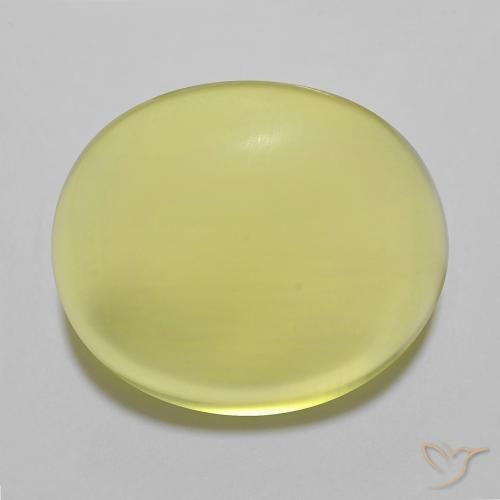 23.00ct Naturel Jaune ananas léger Quartz, ovale, Transparent