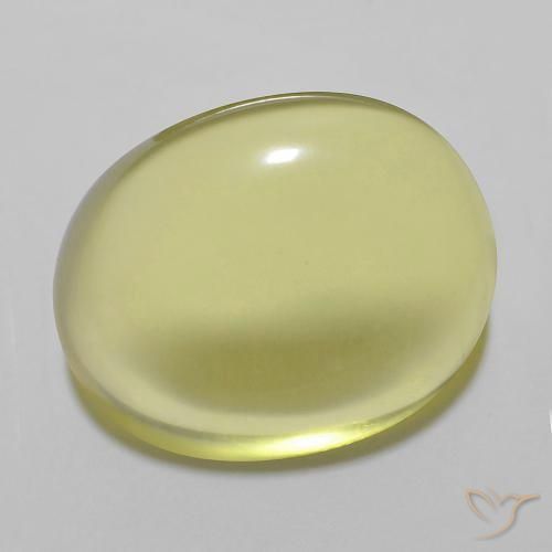 14.27ct Naturel Jaune clair Quartz, ovale, Transparent