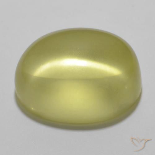 Quartz Jaune clair naturelle ovale, 14.27 ct, Transparent