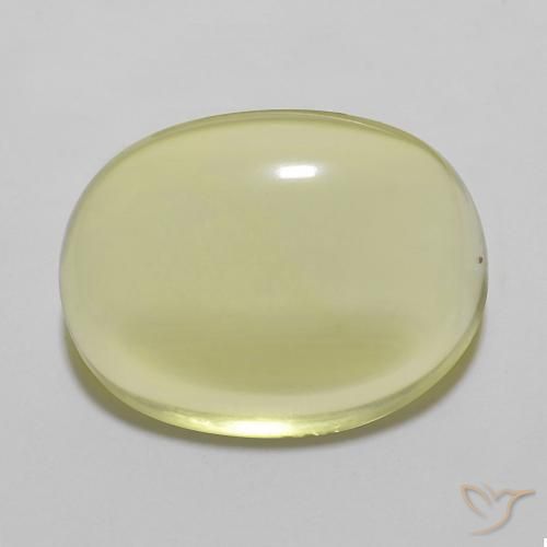 11.61ct Naturel Jaune ananas léger Quartz, ovale, Transparent