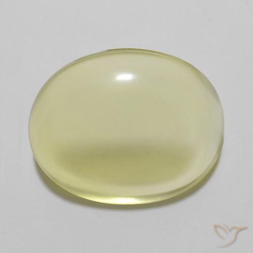 11.12ct Naturel Jaune ananas léger Quartz, ovale, Transparent