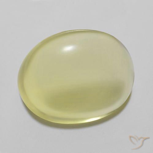 Quartz Jaune ananas léger naturelle ovale, 11.12 ct, Transparent