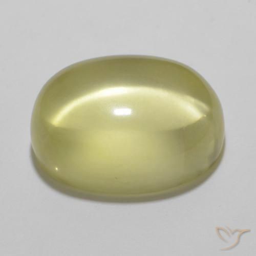 Quartz Jaune ananas léger naturelle ovale, 11.12 ct, Transparent