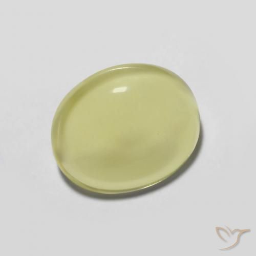 3.28ct Naturel Jaune clair Quartz, ovale, Transparent