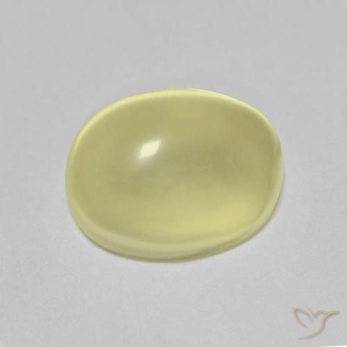 5.07ct Naturel Jaune citron Quartz, ovale, Transparent