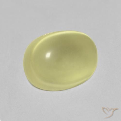 Quartz Jaune citron naturelle ovale, 5.07 ct, Transparent