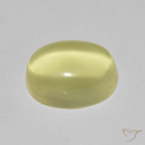 Quartz Jaune citron naturelle ovale, 5.07 ct, Transparent