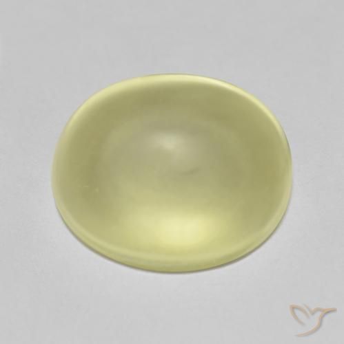 8.68ct Naturel Jaune clair Quartz, ovale, Transparent