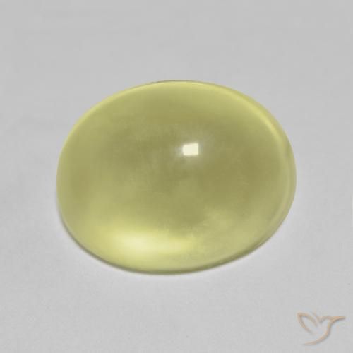 Quartz Jaune moyen naturelle ovale, 10.98 ct, Transparent