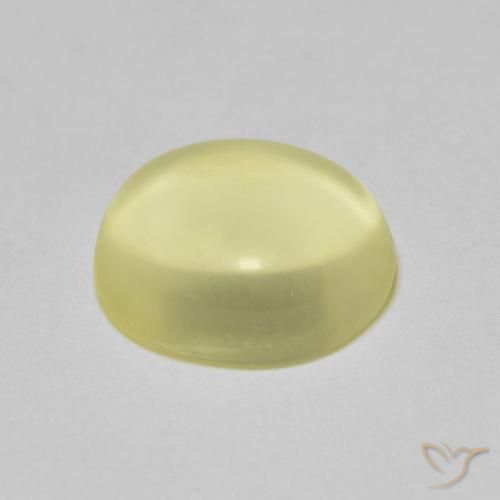 Quartz Jaune clair naturelle ovale, 2.95 ct, Transparent