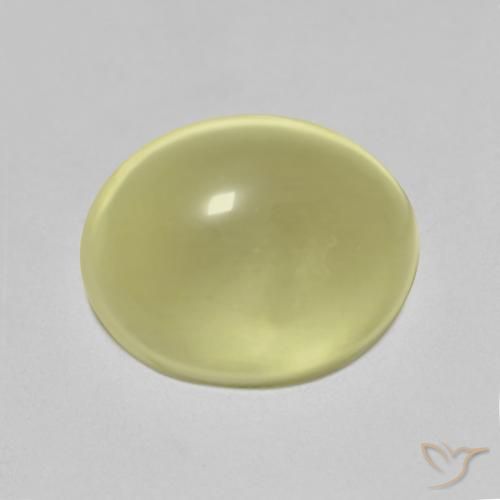 5.70ct Naturel Jaune clair Quartz, ovale, Transparent