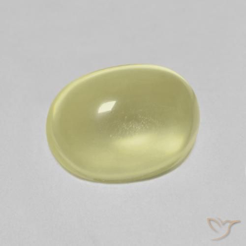 Quartz Jaune clair naturelle ovale, 2.81 ct, Transparent