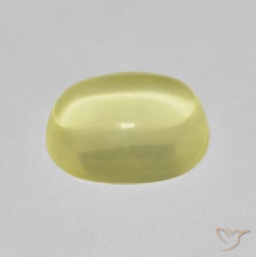 Quartz Jaune clair naturelle ovale, 2.81 ct, Transparent