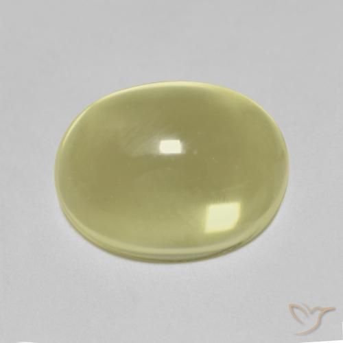Quartz Jaune citron naturelle ovale, 6.23 ct, Transparent