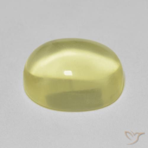 Quartz Jaune citron naturelle ovale, 6.23 ct, Transparent