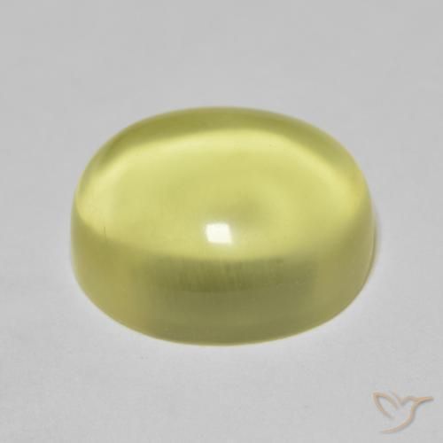 Quartz Jaune moyen naturelle ovale, 11.17 ct, Transparent