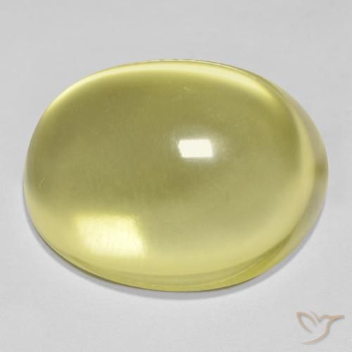 24.72ct Naturel Jaune citron Quartz, ovale, Transparent