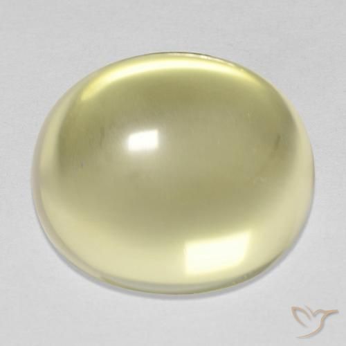 14.25ct Naturel Jaune clair Quartz, ovale, Transparent