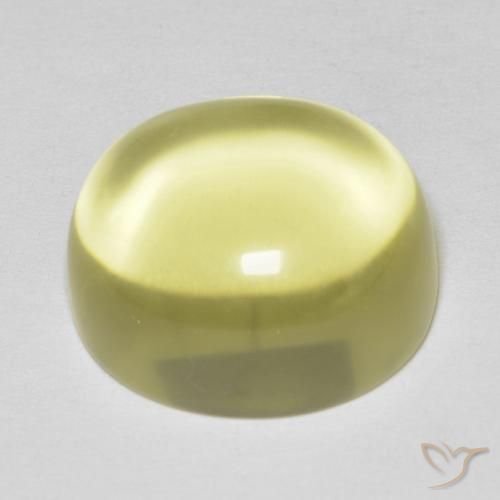 Quartz Jaune clair naturelle ovale, 14.25 ct, Transparent