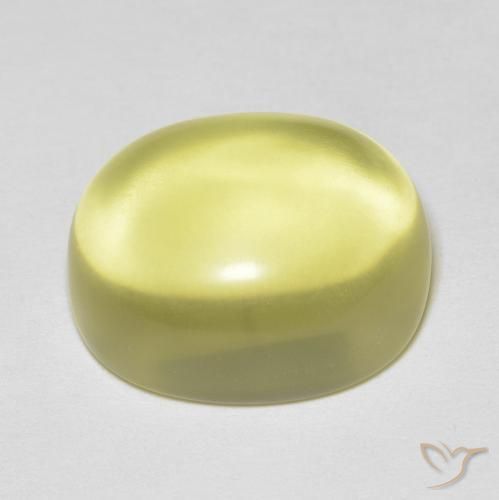 Quartz Jaune clair naturelle ovale, 15.77 ct, Transparent
