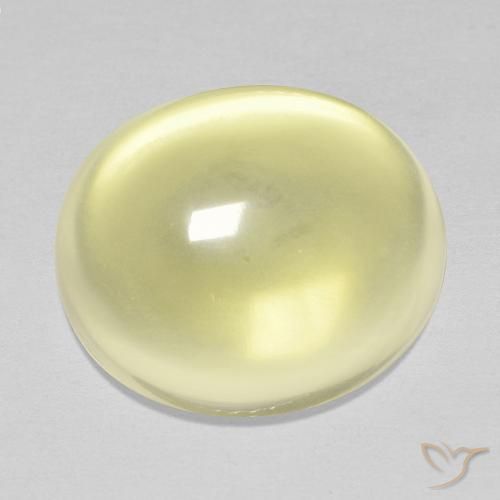 14.36ct Naturel Jaune clair Quartz, ovale, Transparent
