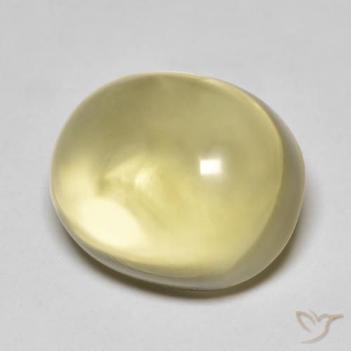 Quartz Jaune clair naturelle ovale, 12.80 ct, Transparent