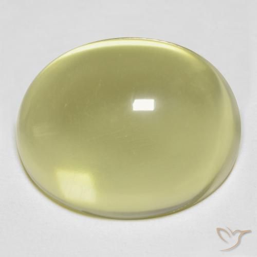 24.51ct Naturel Jaune lagon Quartz, ovale, Transparent