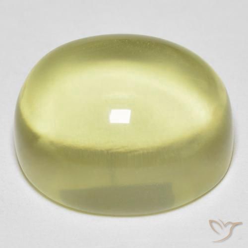 Quartz Jaune lagon naturelle ovale, 24.51 ct, Transparent
